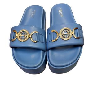 Cecelia Ming Platform in Light Blue  NWB Size 9 1/2